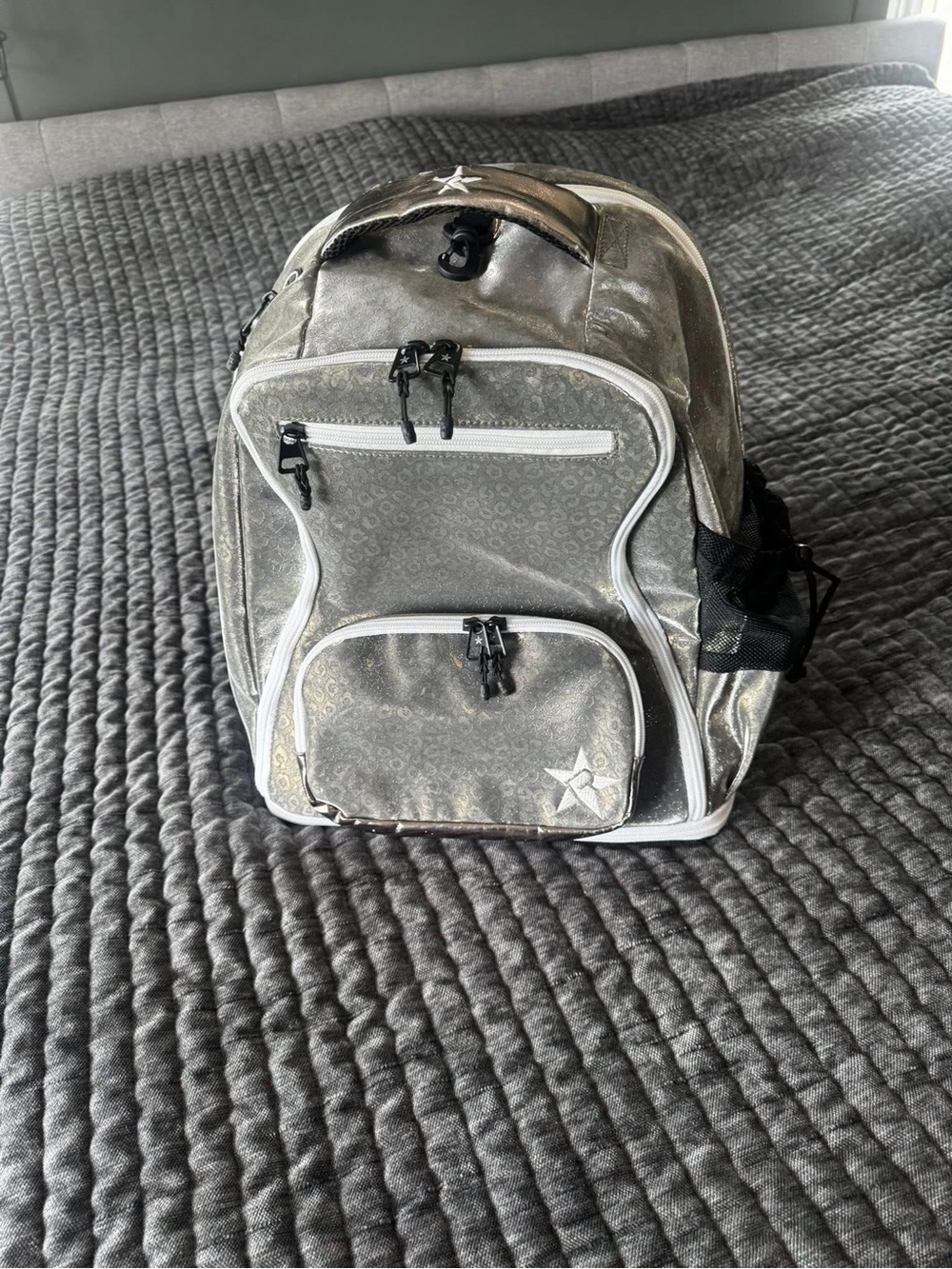 Rebel dream backpack rebel athletic leopard metallic silver